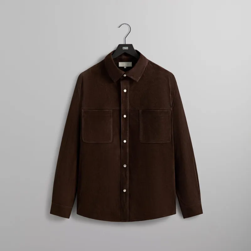 Kith Suede Apollo Shirt - Kindling sold by Kith