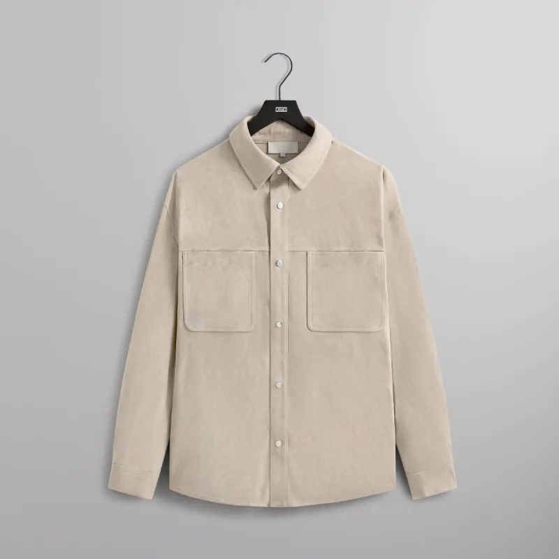 Kith Suede Apollo Shirt - Malt sold by Kith