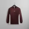 Kith Pinstripe Tricot Panelled Tee - Magma sold by Kith
