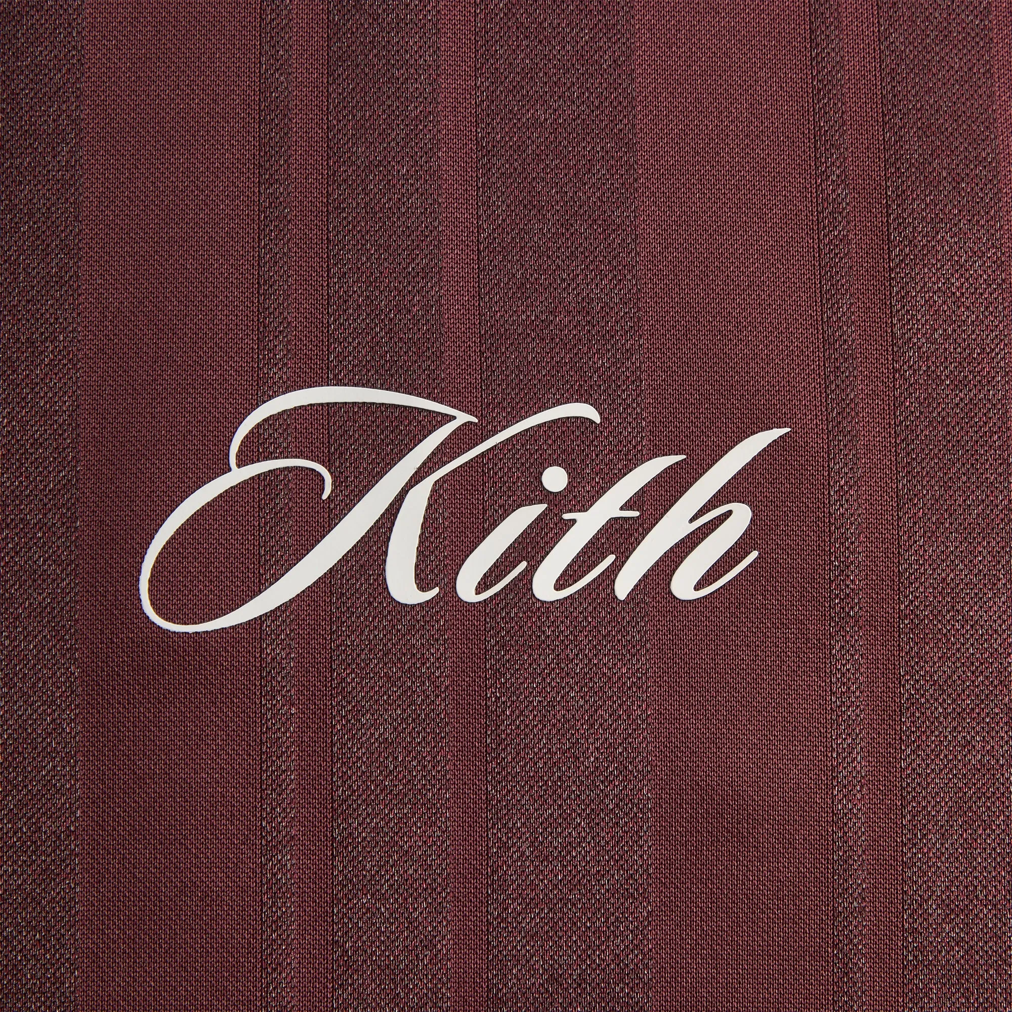 Kith Pinstripe Tricot Panelled Tee - Magma sold by Kith product image thumbnail 4