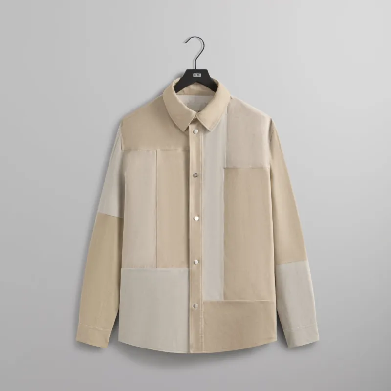 Kith Mixed Suede Apollo Shirt - Malt sold by Kith