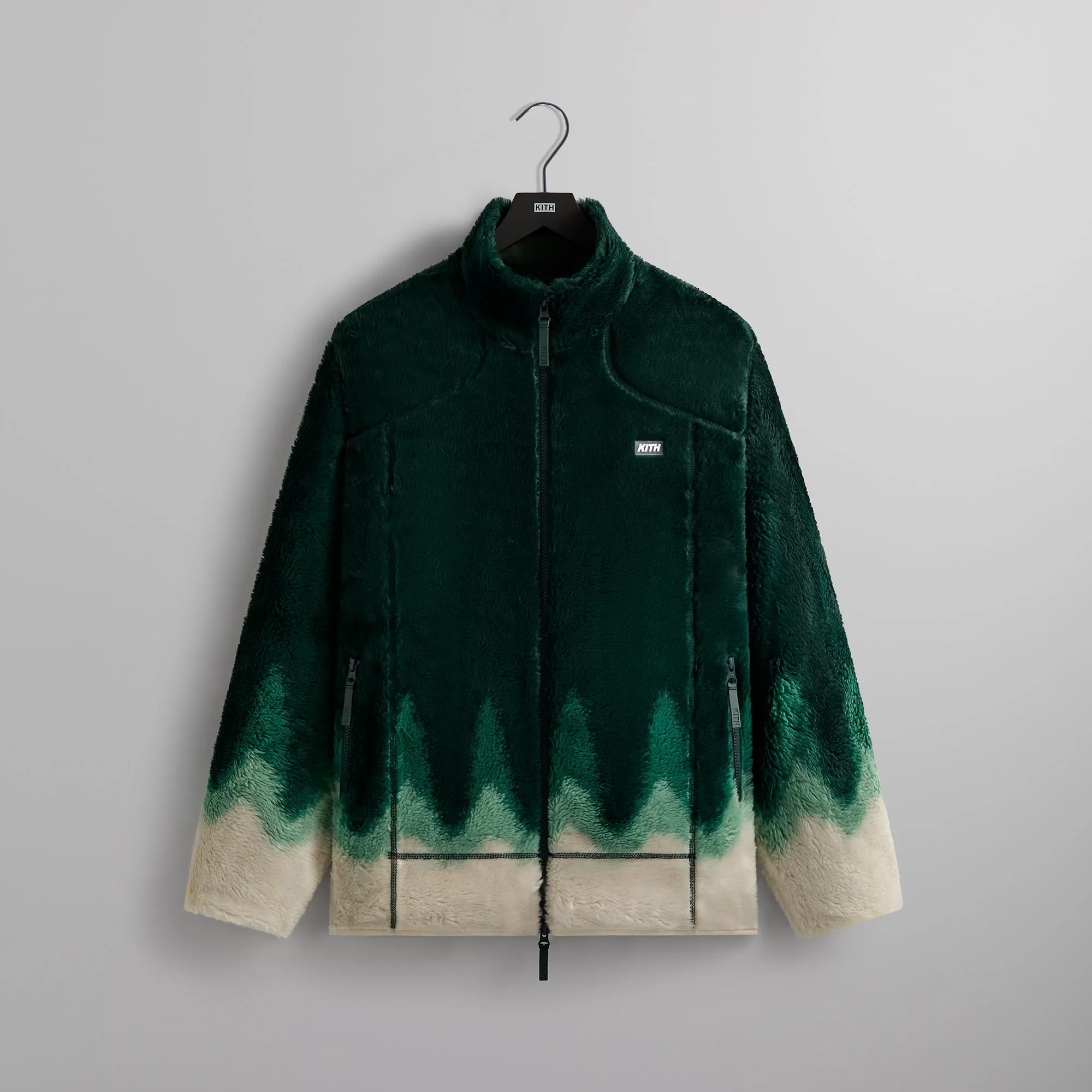 Kith Ombre Wave Harper Vintage Sherpa Full Zip - Chronicle sold by Kith