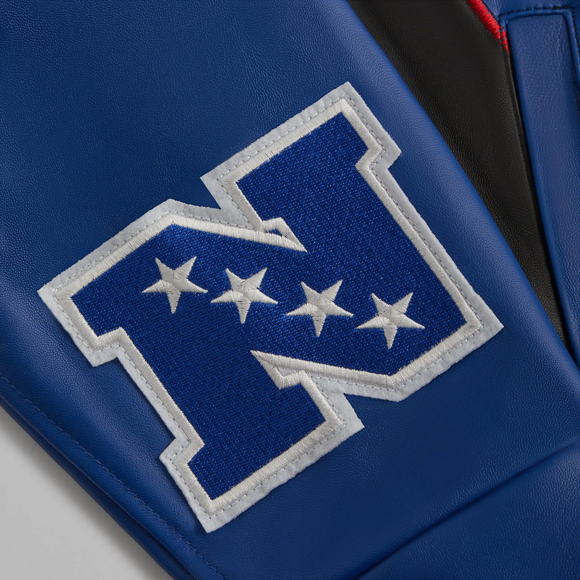 Kith & Jeff Hamilton for the NFL: Giants Leather Varsity Jacket sold by Kith product image thumbnail 5