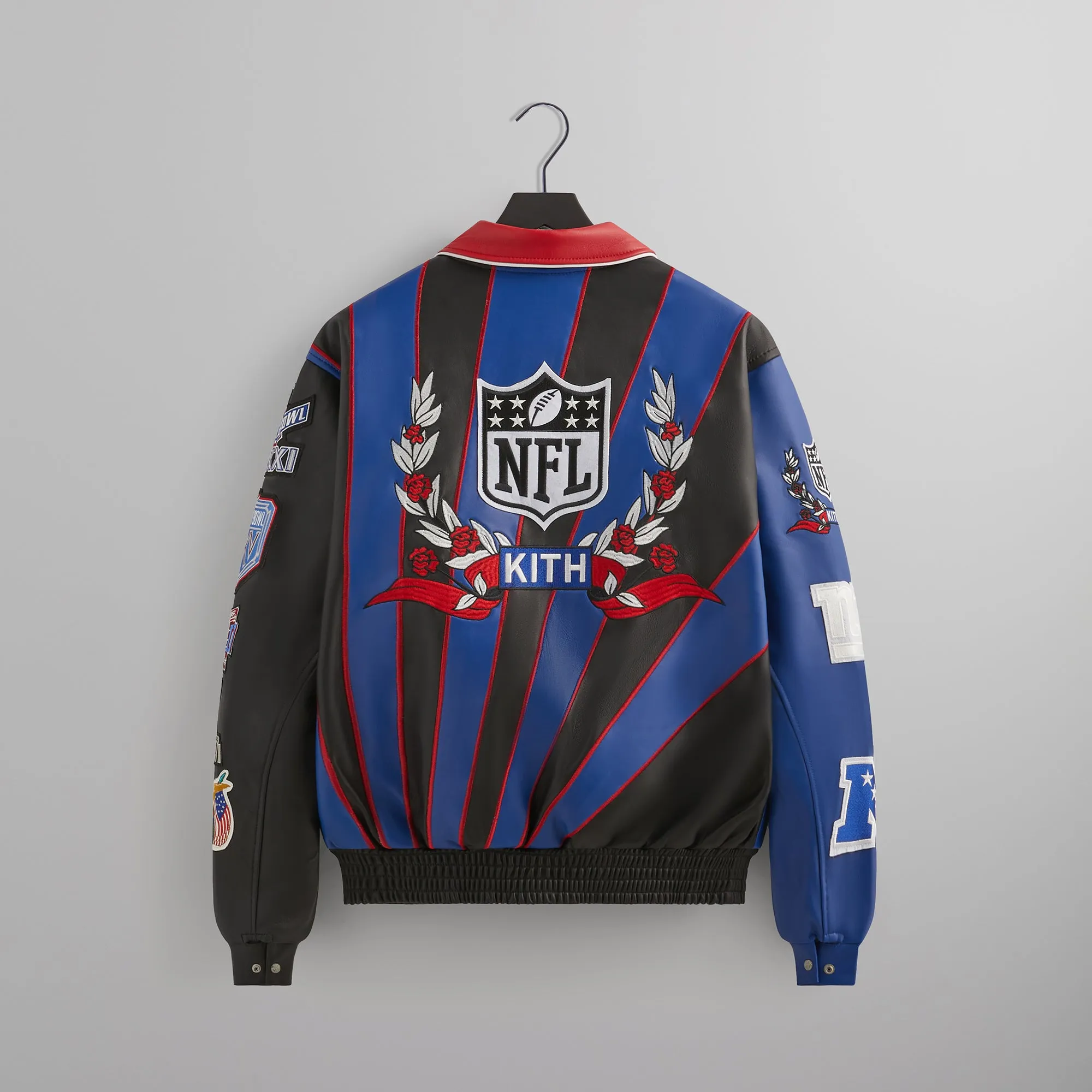 Kith & Jeff Hamilton for the NFL: Giants Leather Varsity Jacket sold by Kith product image thumbnail 2