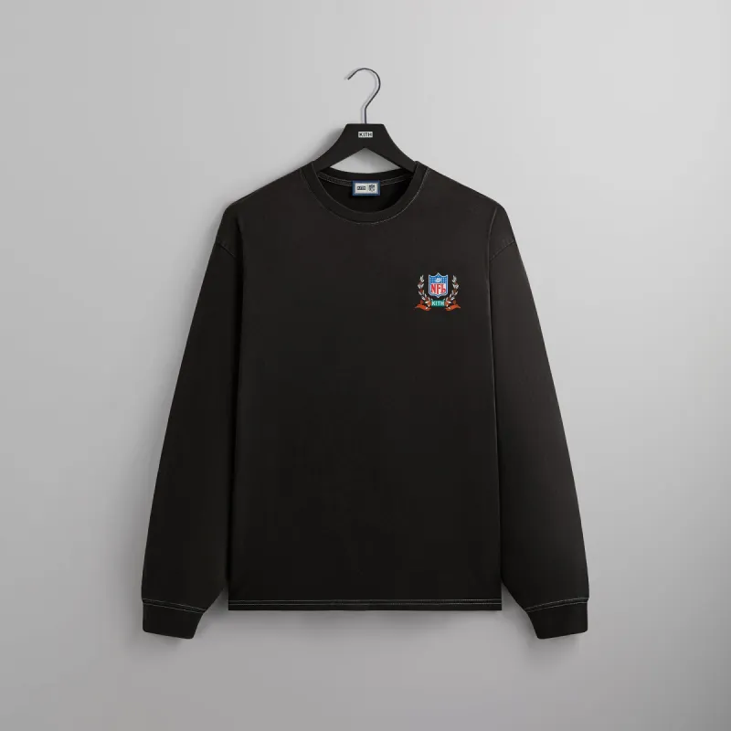 Kith & '47 for the NFL: Dolphins Vintage Long Sleeve Tee - Black sold by Kith