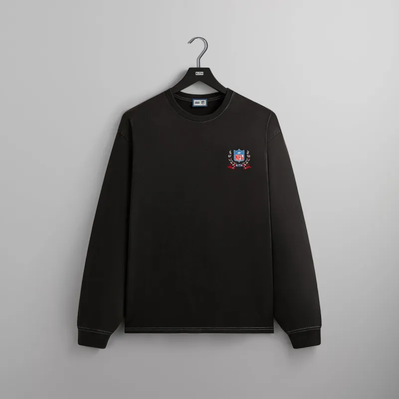 Kith & '47 for the NFL: Giants Vintage Long Sleeve Tee - Black sold by Kith