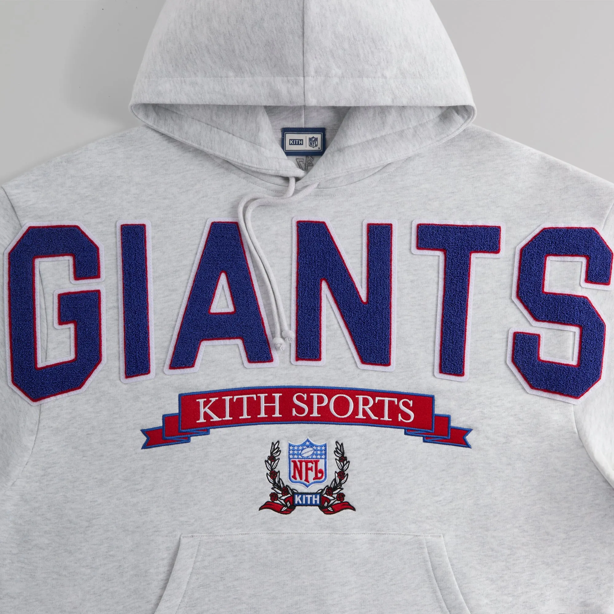 Kith & '47 for the NFL: Giants Nelson Hoodie - Light Heather Grey sold by Kith product image thumbnail 3