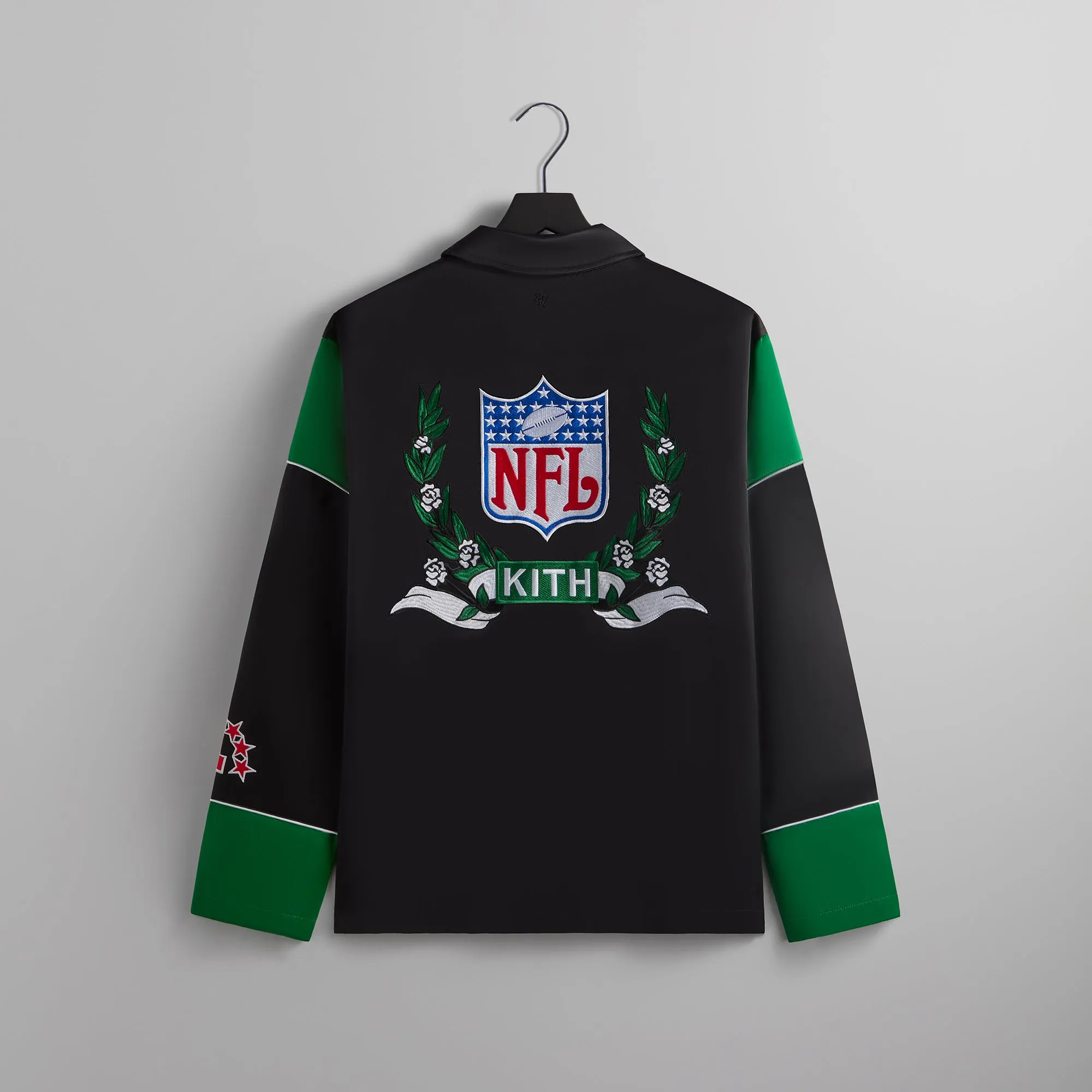 Kith & '47 for the NFL: Jets Kieran Coaches Jacket - Black sold by Kith product image thumbnail 2
