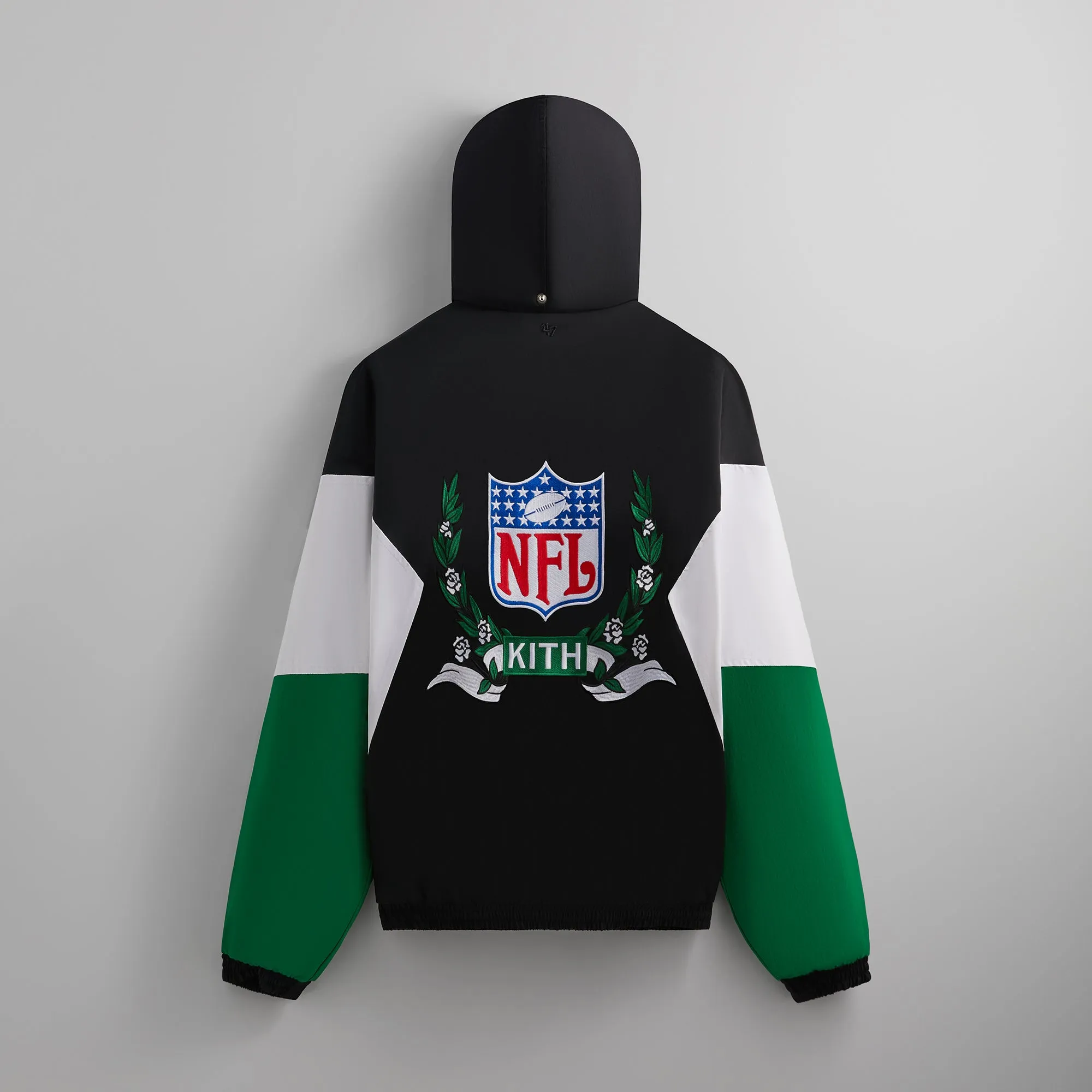 Kith & '47 for the NFL: Jets Quarter Zip Anorak With Hood - Black sold by Kith product image thumbnail 2