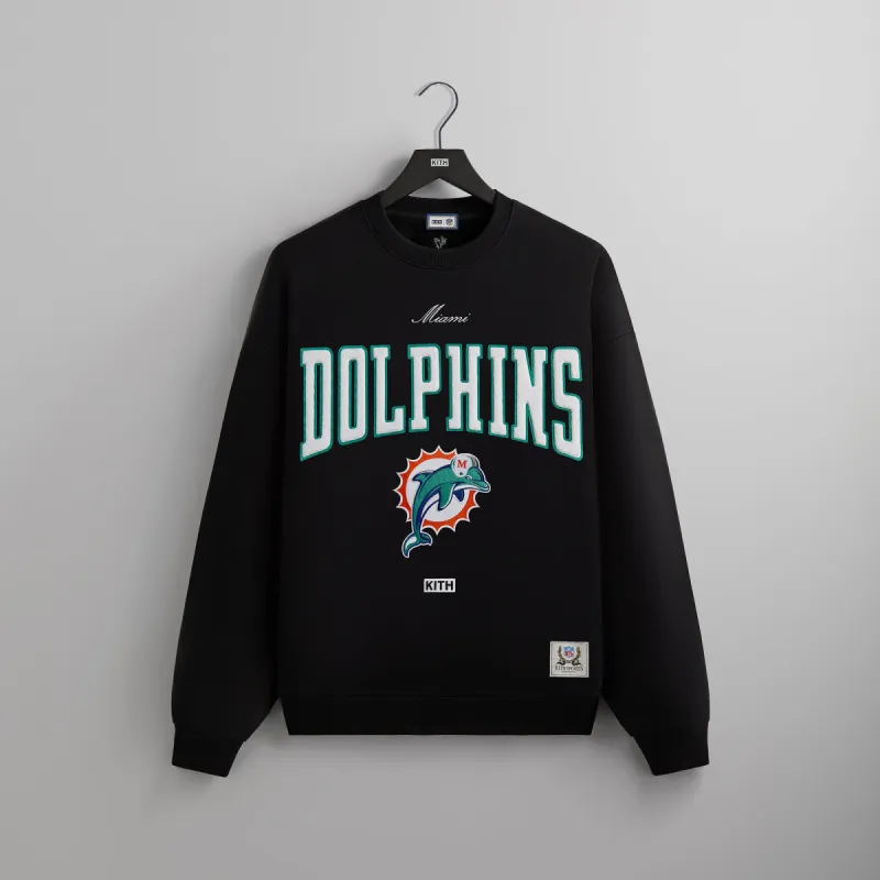 Kith & '47 for the NFL: Dolphins Nelson Crewneck - Black sold by Kith