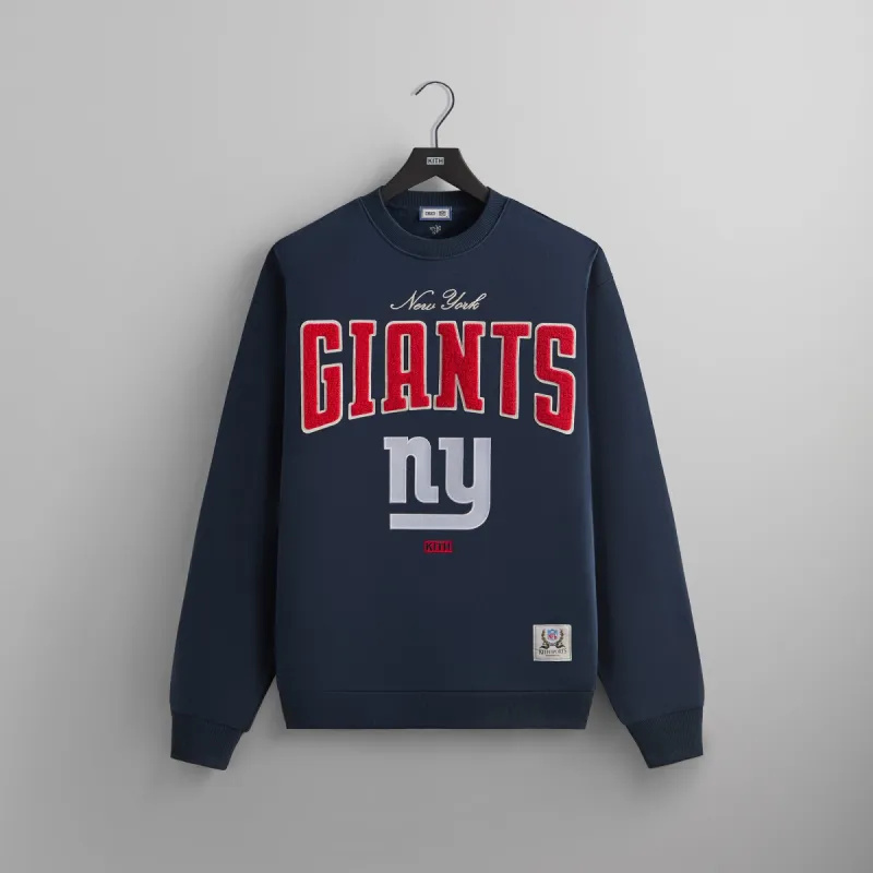 Kith & '47 for the NFL: Giants Nelson Crewneck - Nocturnal sold by Kith
