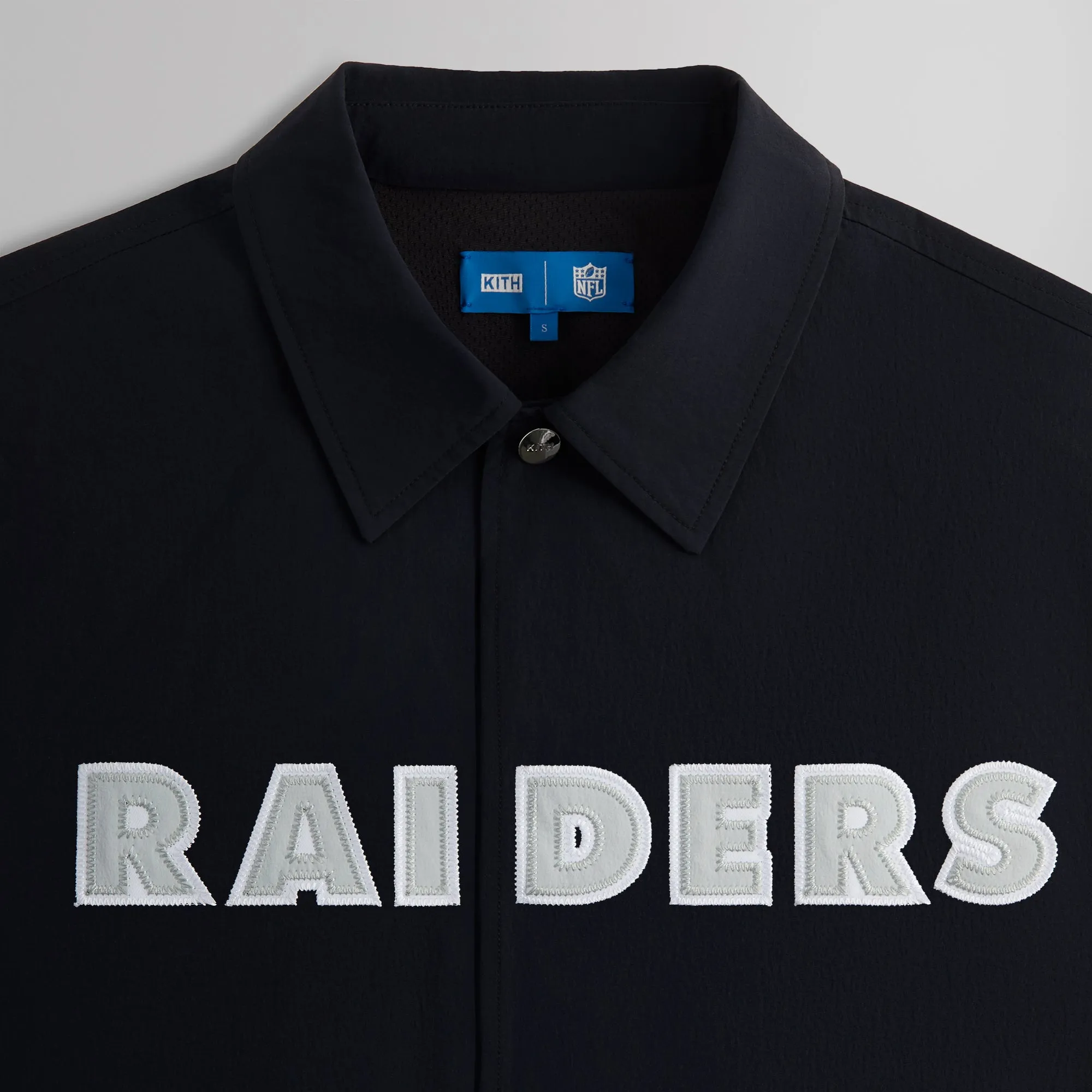 Kith & '47 for the NFL: Raiders Kieran Coaches Jacket - Black sold by Kith product image thumbnail 3