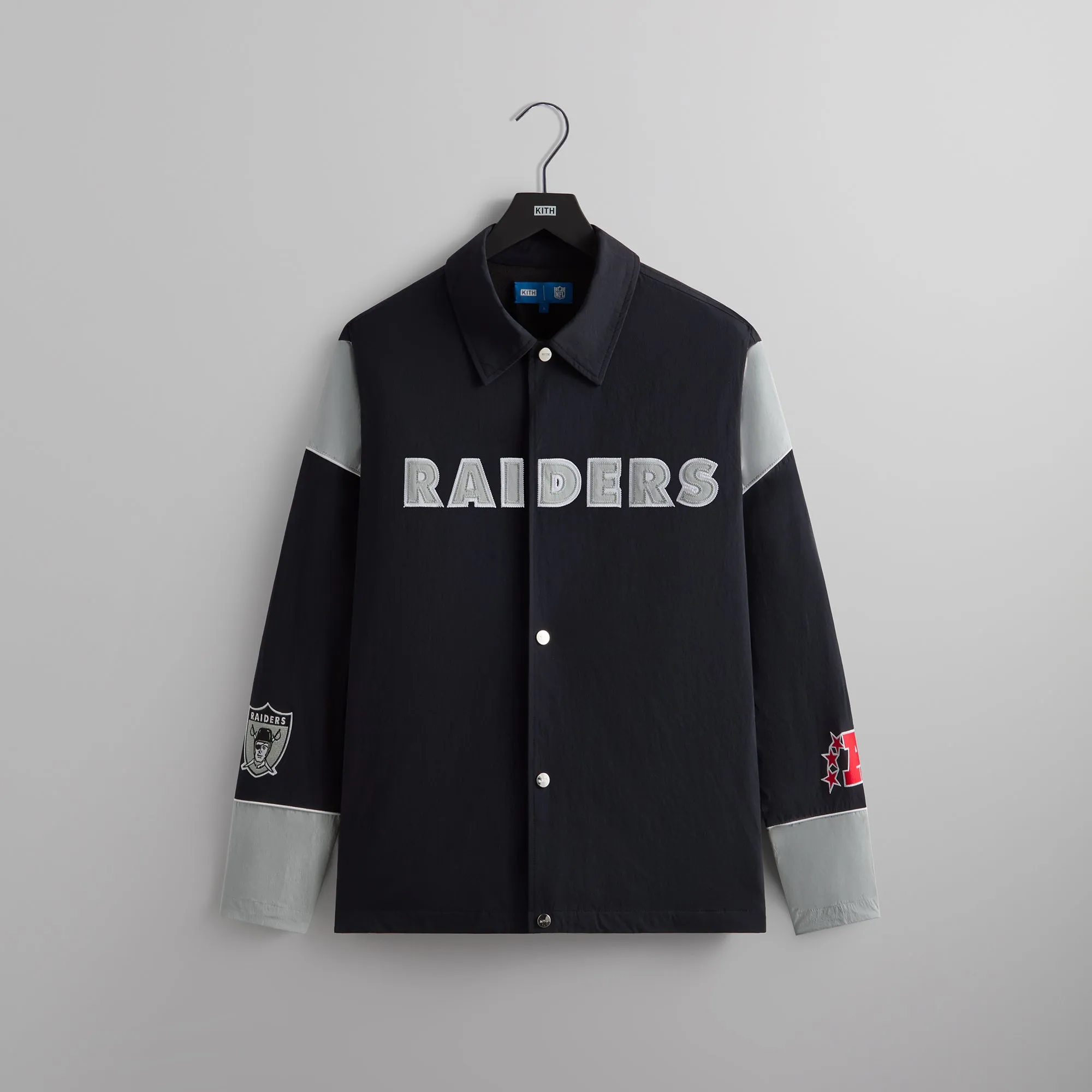 Kith & '47 for the NFL: Raiders Kieran Coaches Jacket - Black sold by Kith