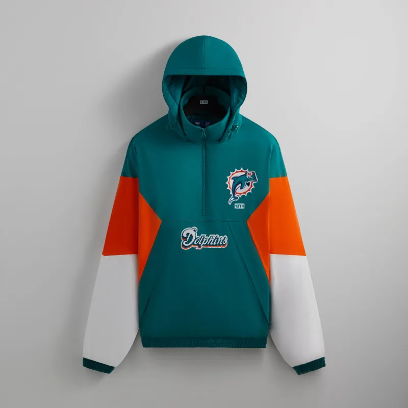 Kith & '47 for the NFL: Dolphins Quarter Zip Anorak With Hood - Center sold by Kith