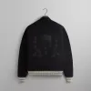 Kith & '47 for the NFL: Raiders Wyona Full Zip Sweater - Black sold by Kith