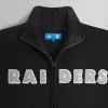 Kith & '47 for the NFL: Raiders Wyona Full Zip Sweater - Black sold by Kith