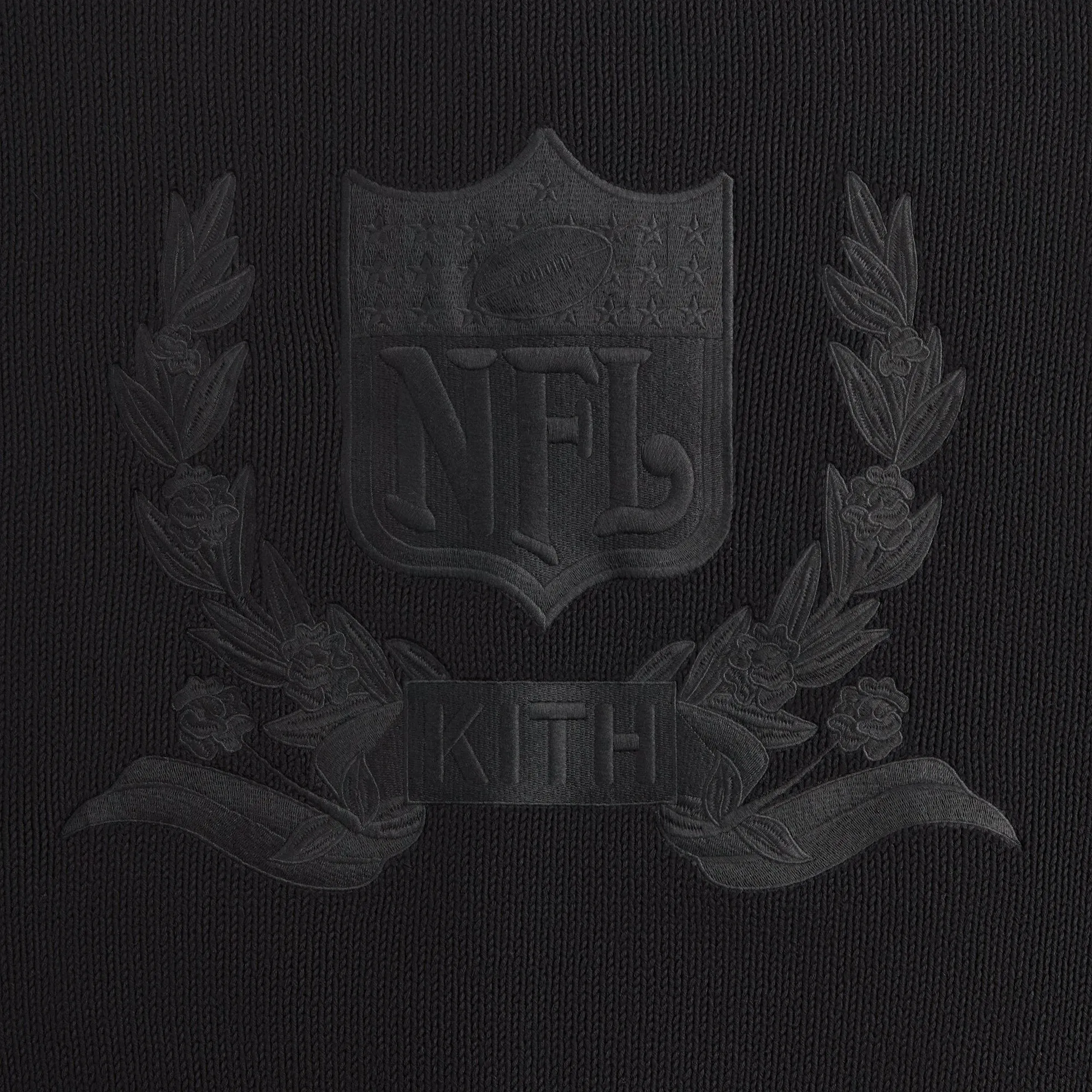Kith & '47 for the NFL: Raiders Wyona Full Zip Sweater - Black sold by Kith product image thumbnail 4