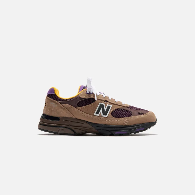 New Balance Made in USA 993 - Mushroom / Midnight Violet sold by Kith