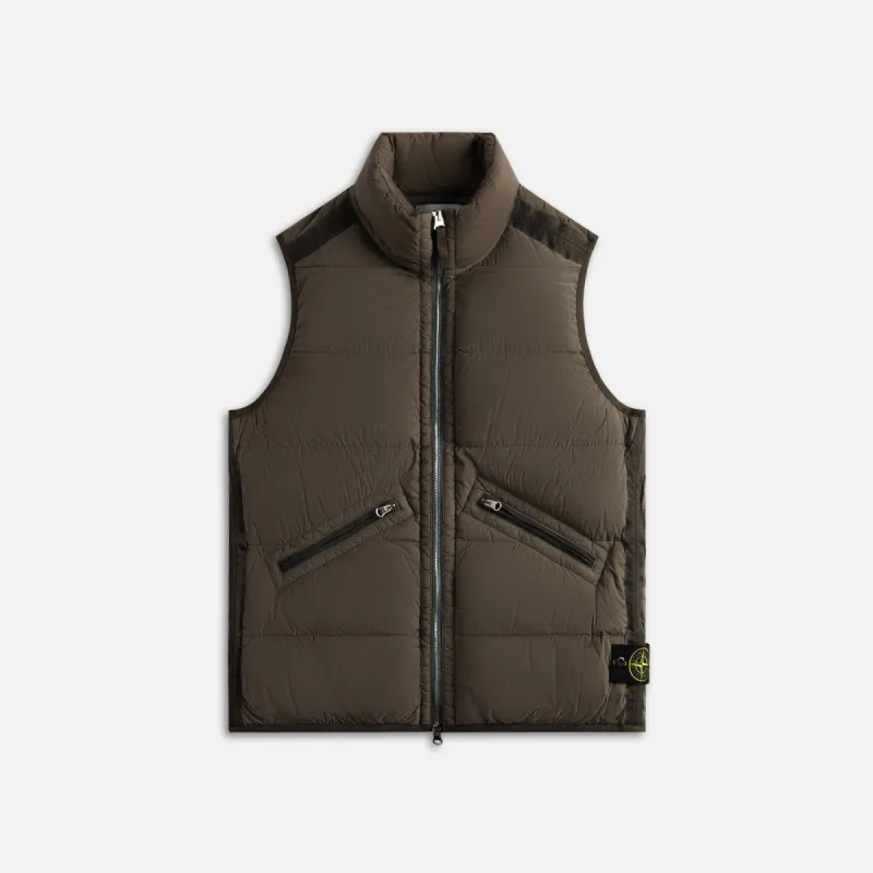 Stone Island Real Down Vest - Walnut sold by Kith