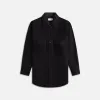Lemaire Two Pockets Overshirt - Black sold by Kith
