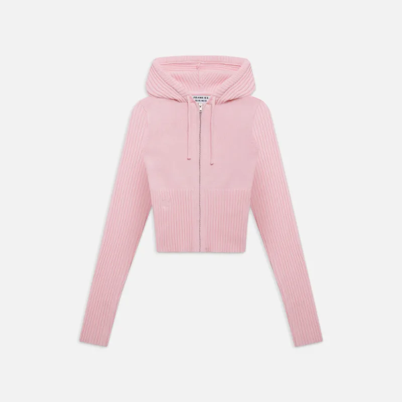 Frankies Bikinis Heritage Cloud Knit Hoodie - Cozy Pink sold by Kith