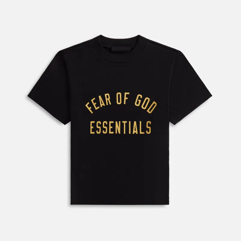 Essentials Tri-Blend Crewneck Tee - Black sold by Kith