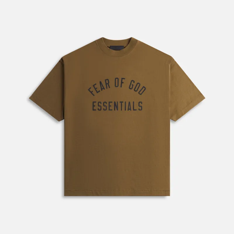Essentials Jersey Crewneck Tee - Olive sold by Kith