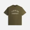 Essentials Jersey Crewneck Tee - Military sold by Kith