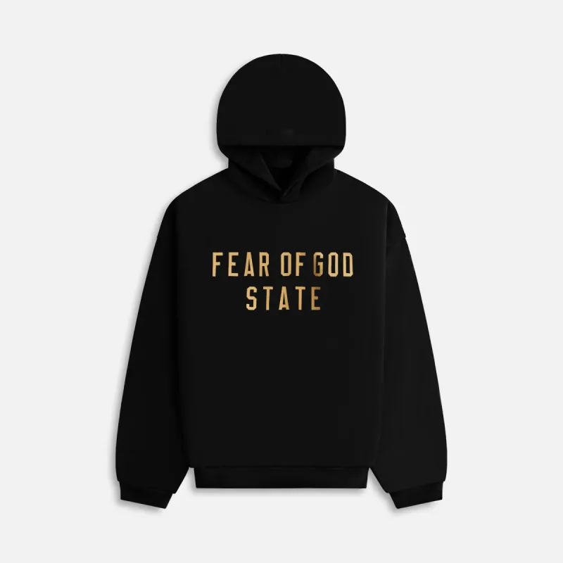 Essentials Fleece Hoodie - Black sold by Kith