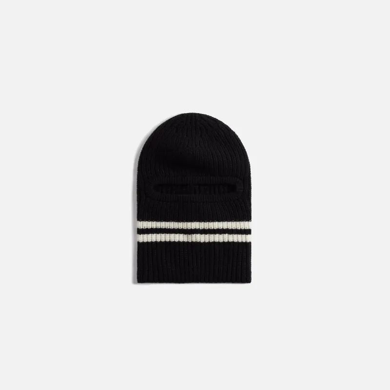CDG Homme Lamb Wool Knit Cap - Black / Off White sold by Kith