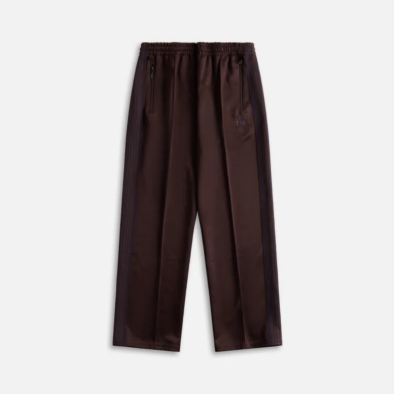 Needles Poly Smooth Track Pant - Dark Brown sold by Kith