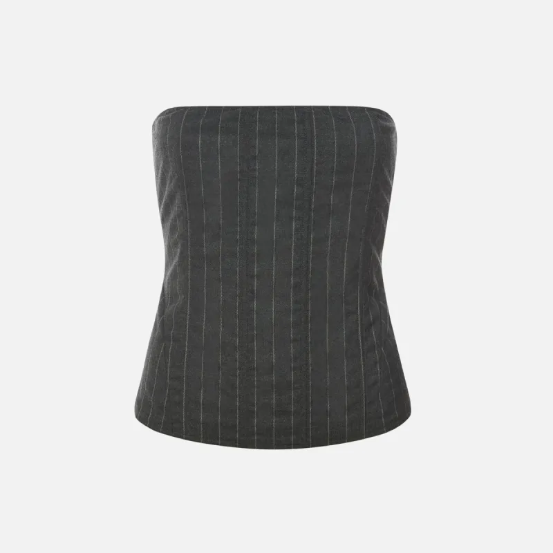 Miaou Libra Corset - Pinstripe Wool sold by Kith