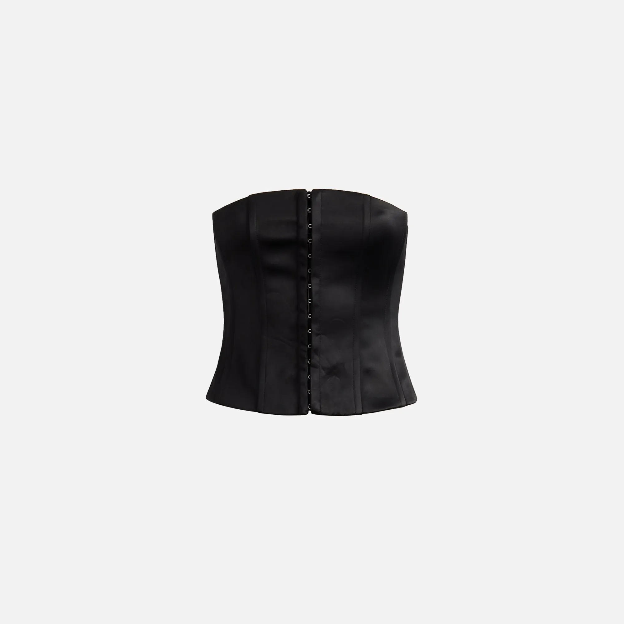 GUIZIO Satin Corset - Black sold by Kith