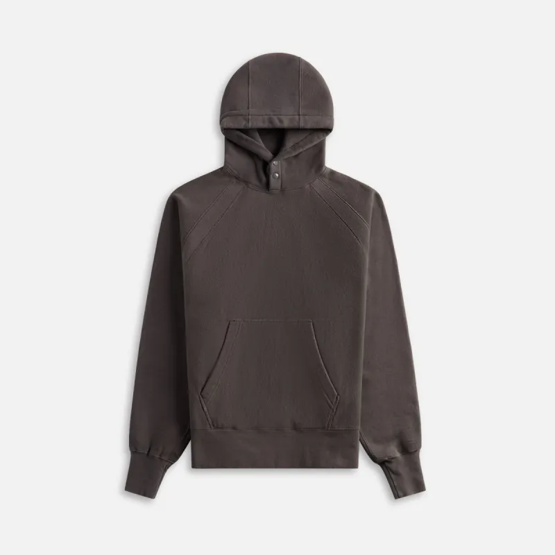 Engineered Garments Raglan Hoody Graphite - Brown made by Engineered Garments