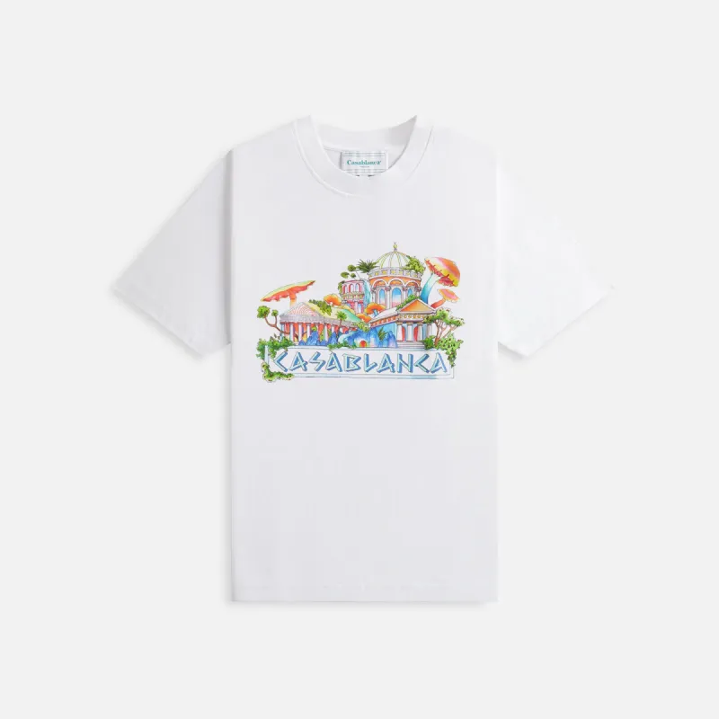 Casablanca The Road To Knowledge Printed Tee - White sold by Kith