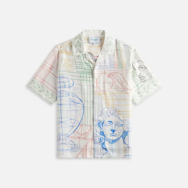 Casablanca Short Sleeve Cuban Collar Shirt - Multicolour sold by Kith
