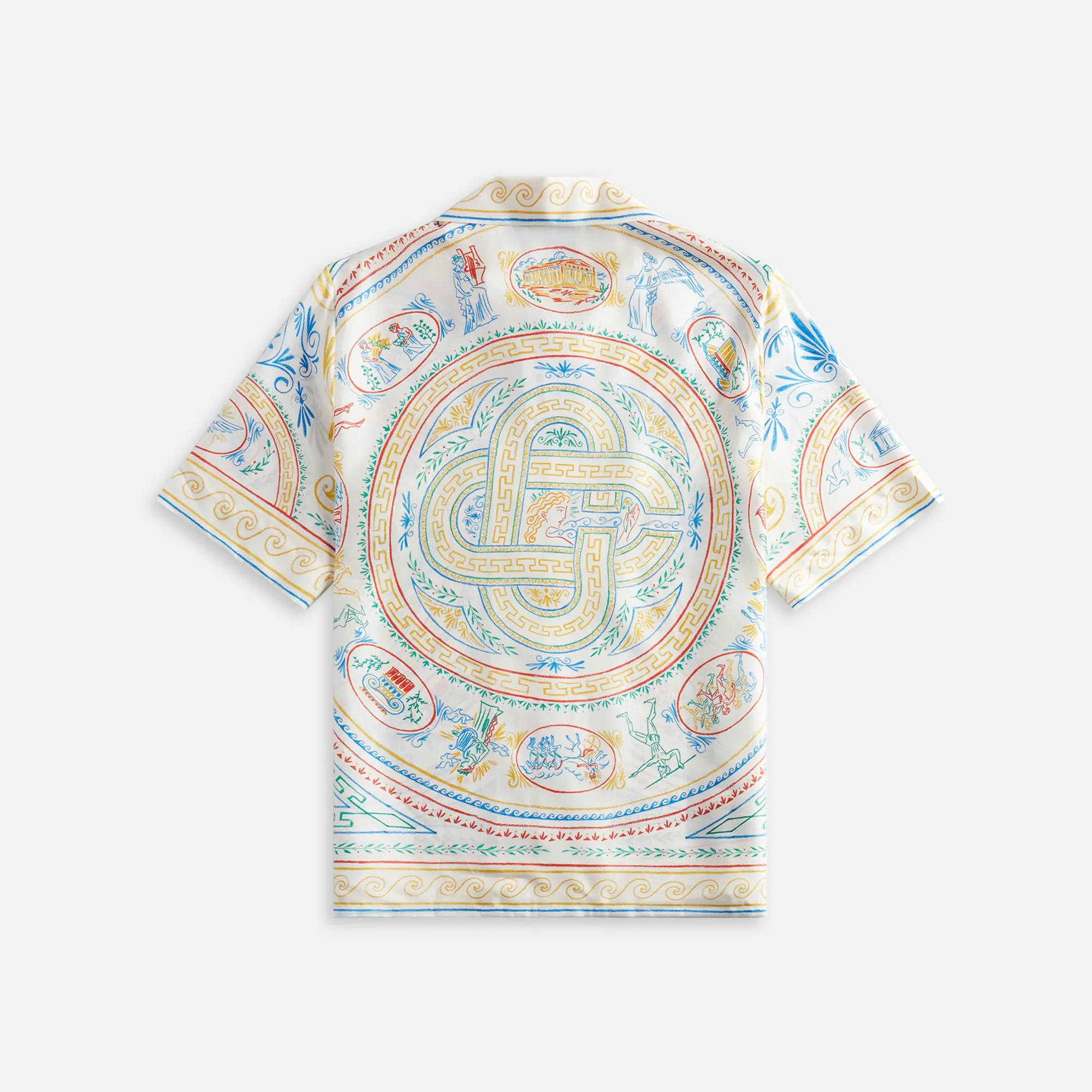 Casablanca Short Sleeve Cuban Collar Shirt - White / Multicolour sold by Kith product image thumbnail 2