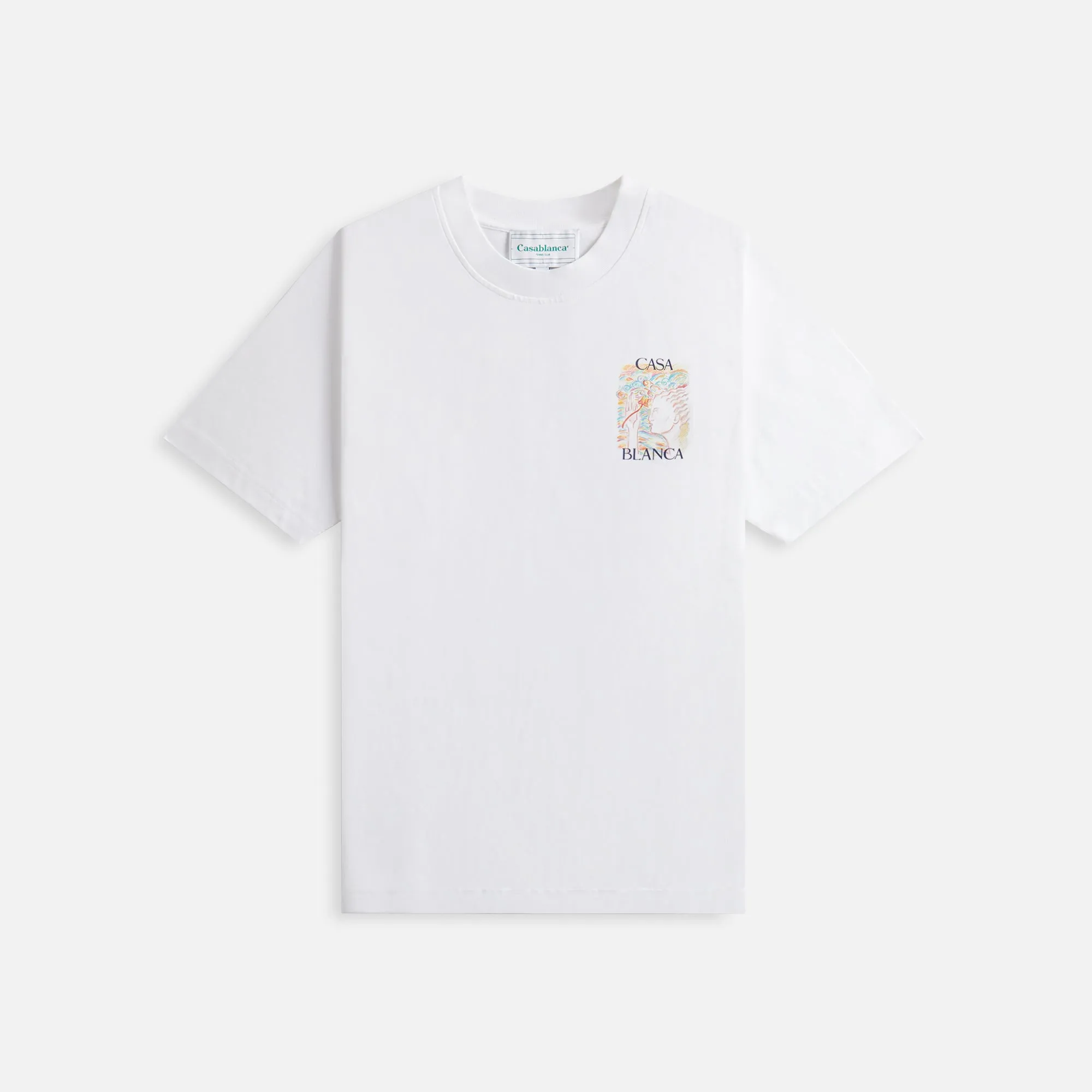 Casablanca Mushroom Goddess Printed Tee - White sold by Kith