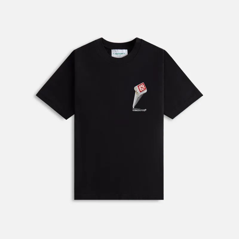 Casablanca Leaning Column Printed Tee - White sold by Kith