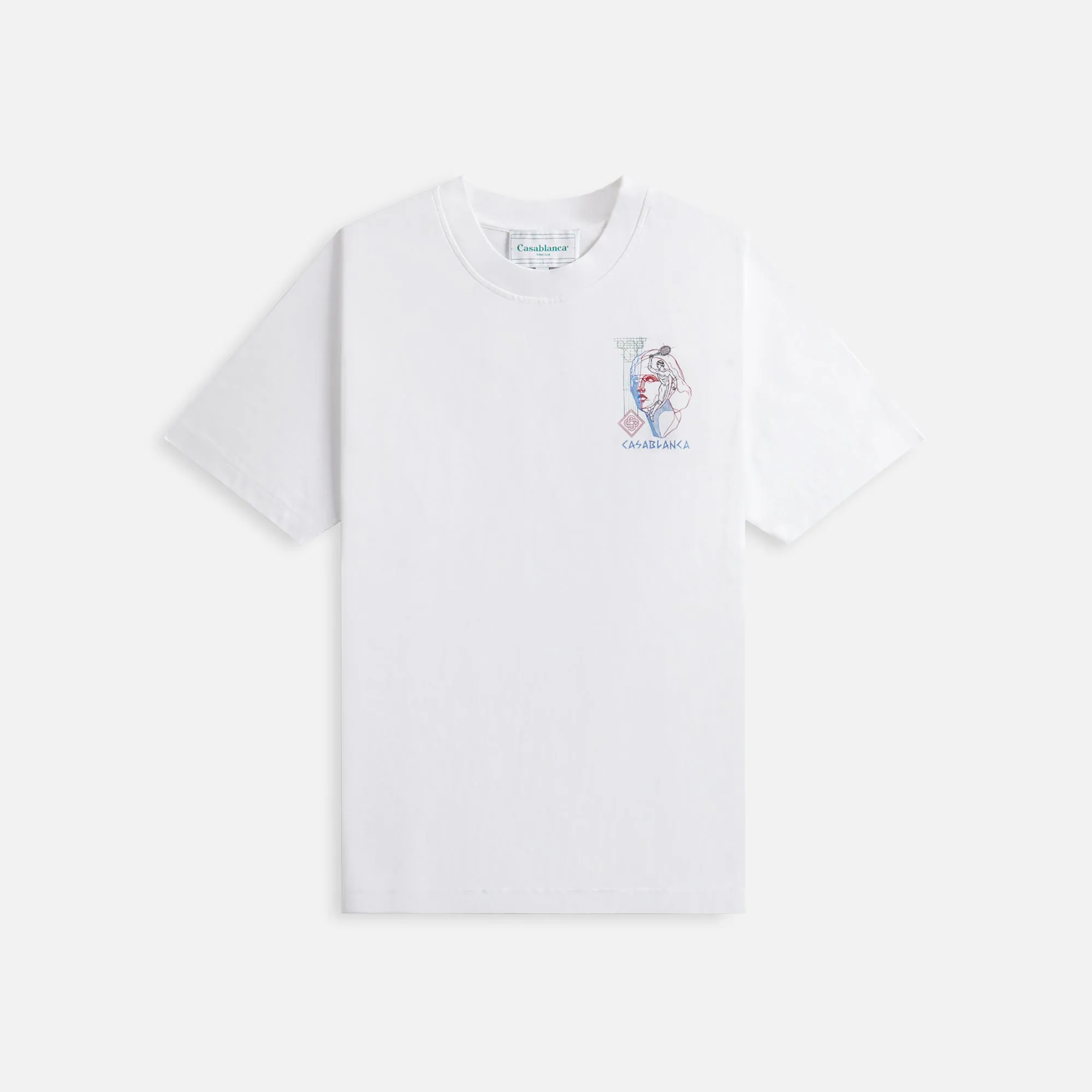 Casablanca Drawing Lab Screen Printed Tee - White sold by Kith