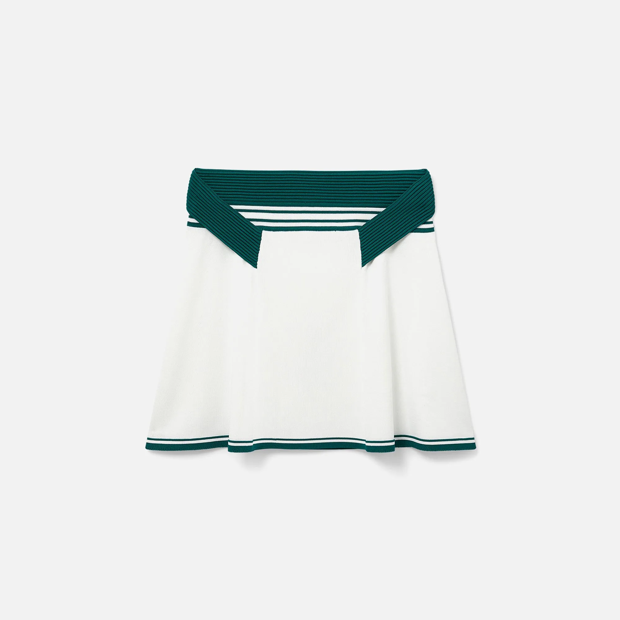 Casablanca Draped Nylon Skirt - White sold by Kith