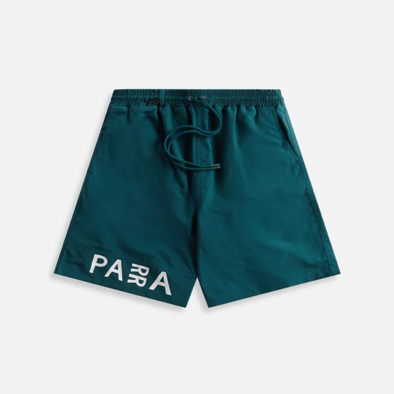 by Parra No Vision Swim Shorts - Pine Green made by by Parra