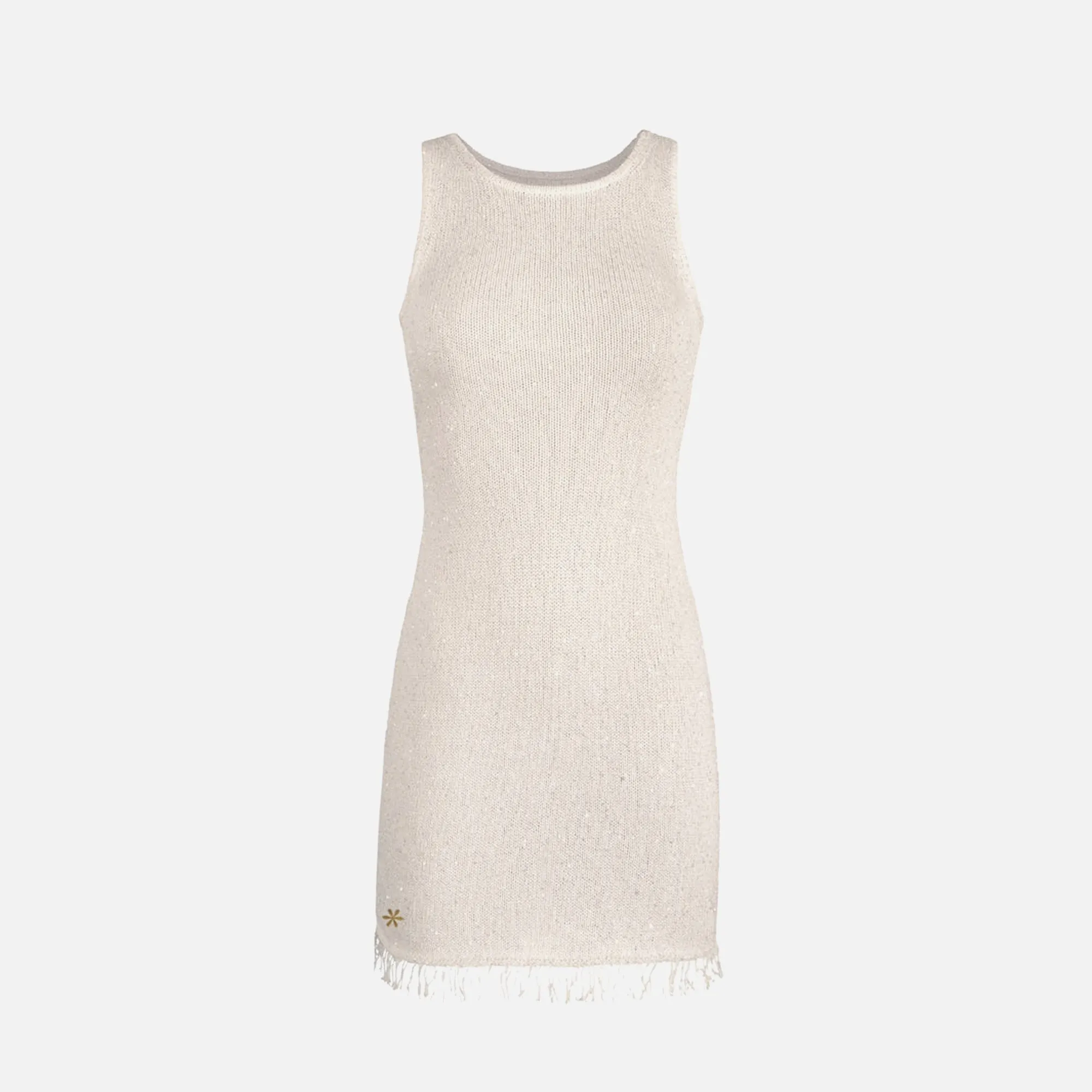 Asta Resort Natalia Mini Dress - Ivory Sequin sold by Kith