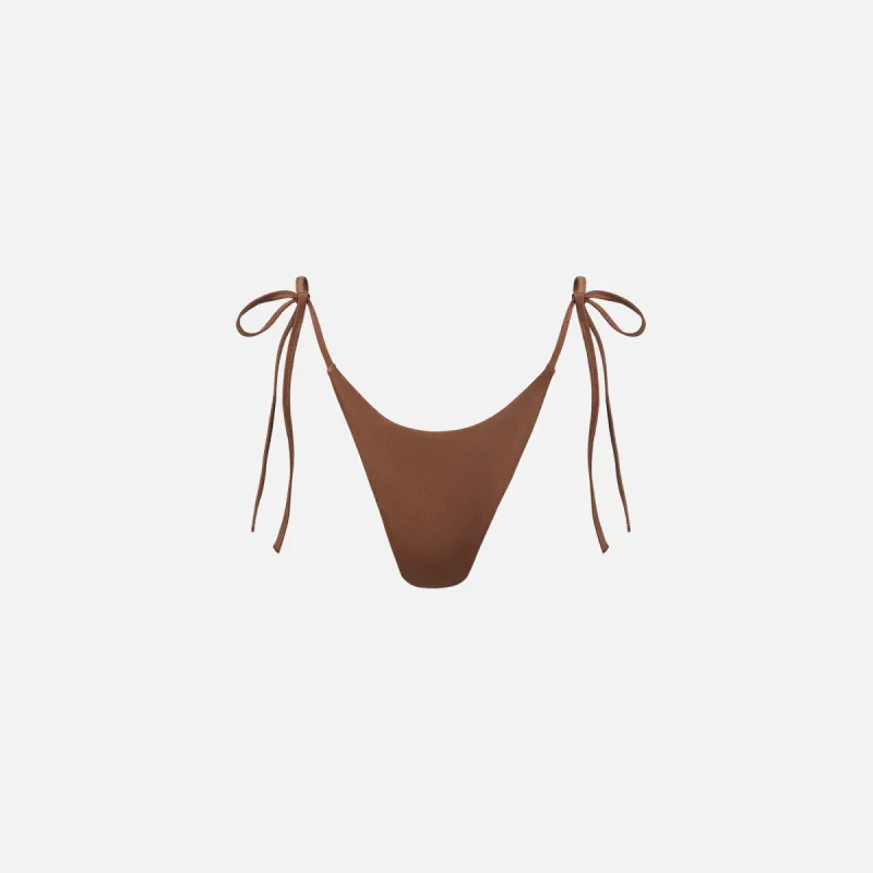 Asta Resort Mia Bikini Bottom - Cocoa sold by Kith