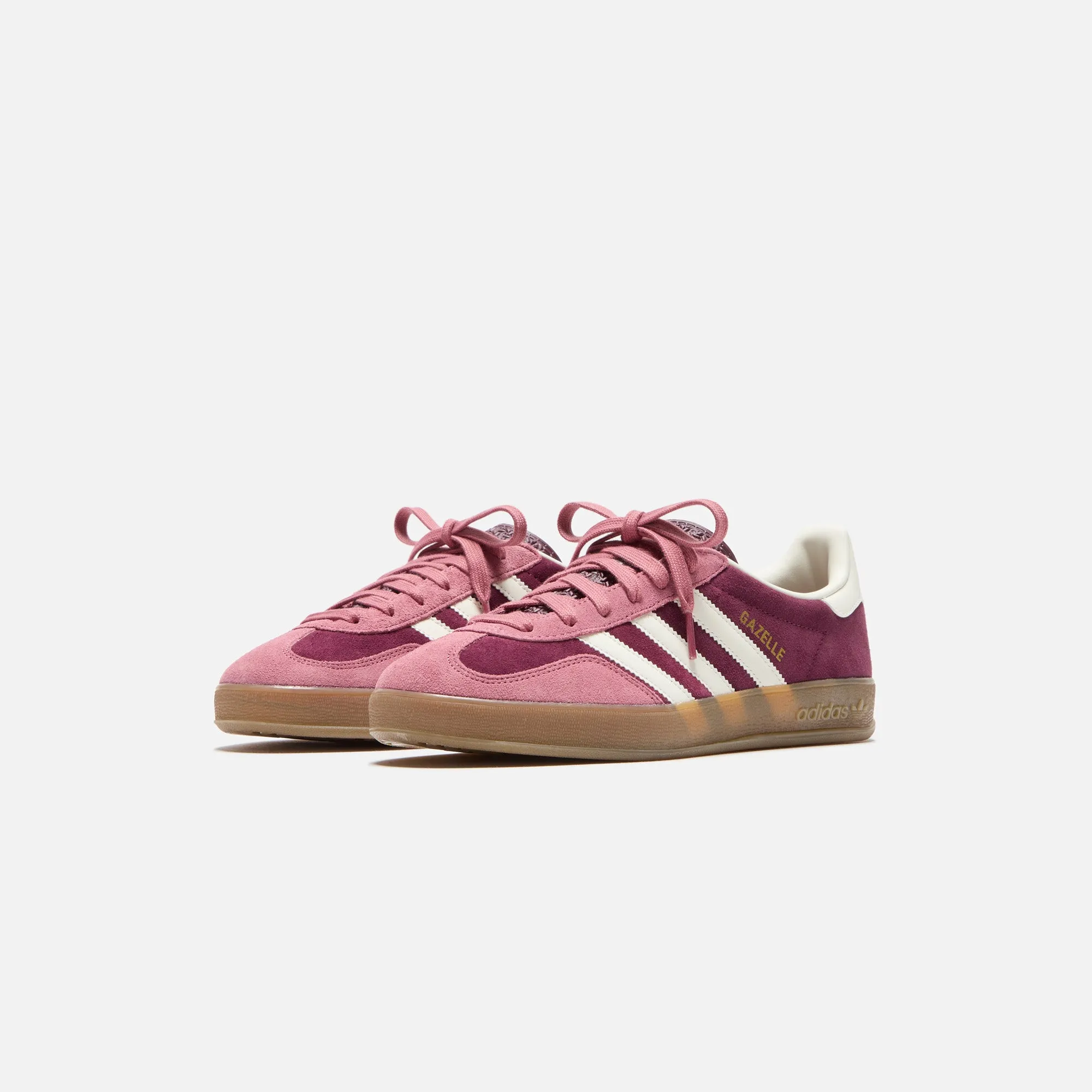 adidas Gazelle Indoor - Maroon / Cloud White / Preloved Crimson sold by Kith product image thumbnail 2