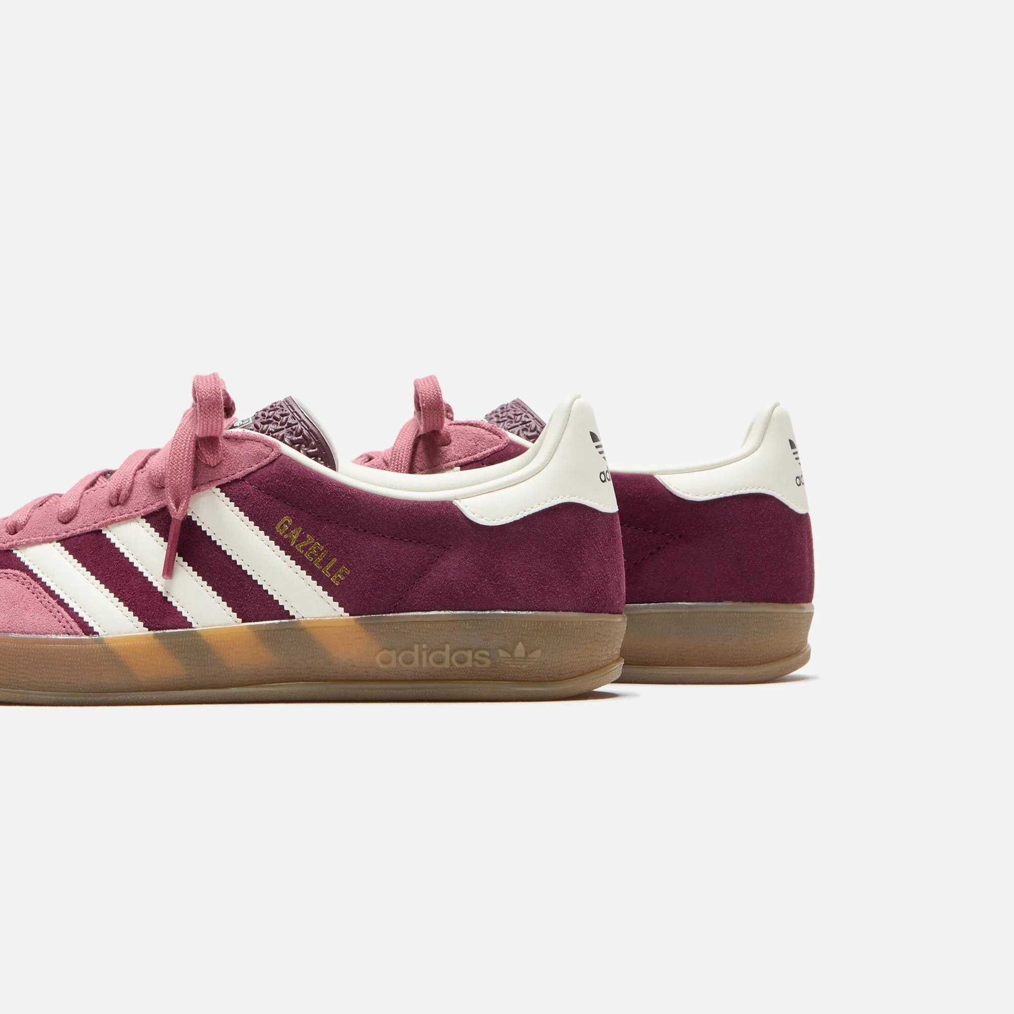 adidas Gazelle Indoor - Maroon / Cloud White / Preloved Crimson sold by Kith product image thumbnail 3