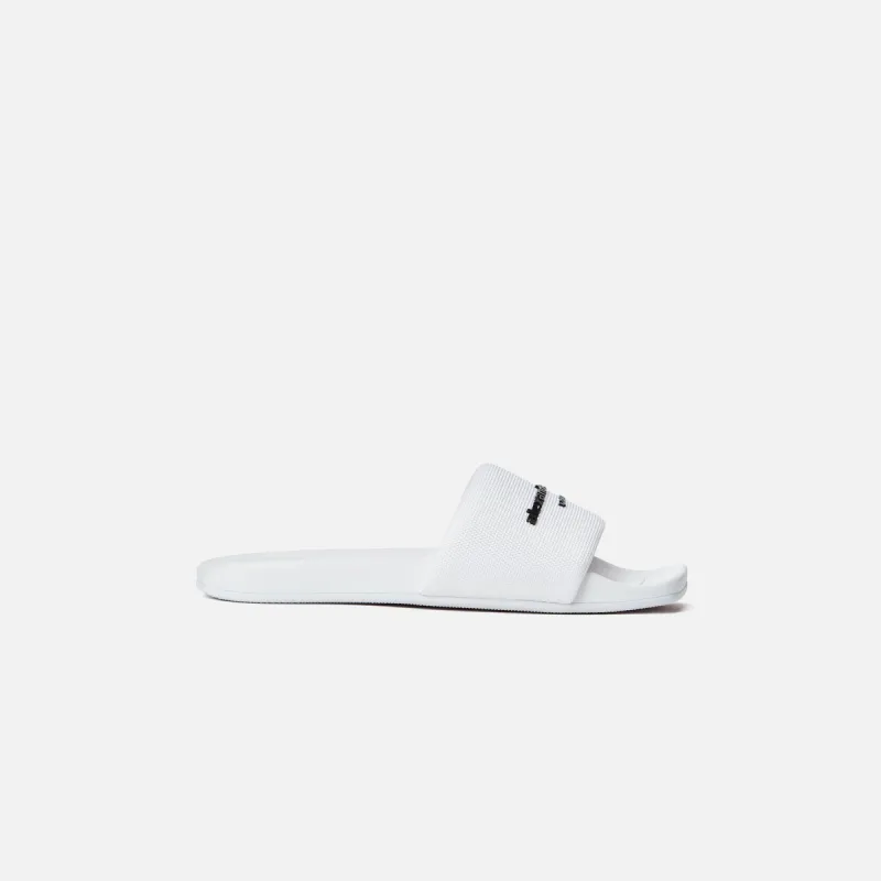 Alexander Wang AW Pool Slide - White sold by Kith