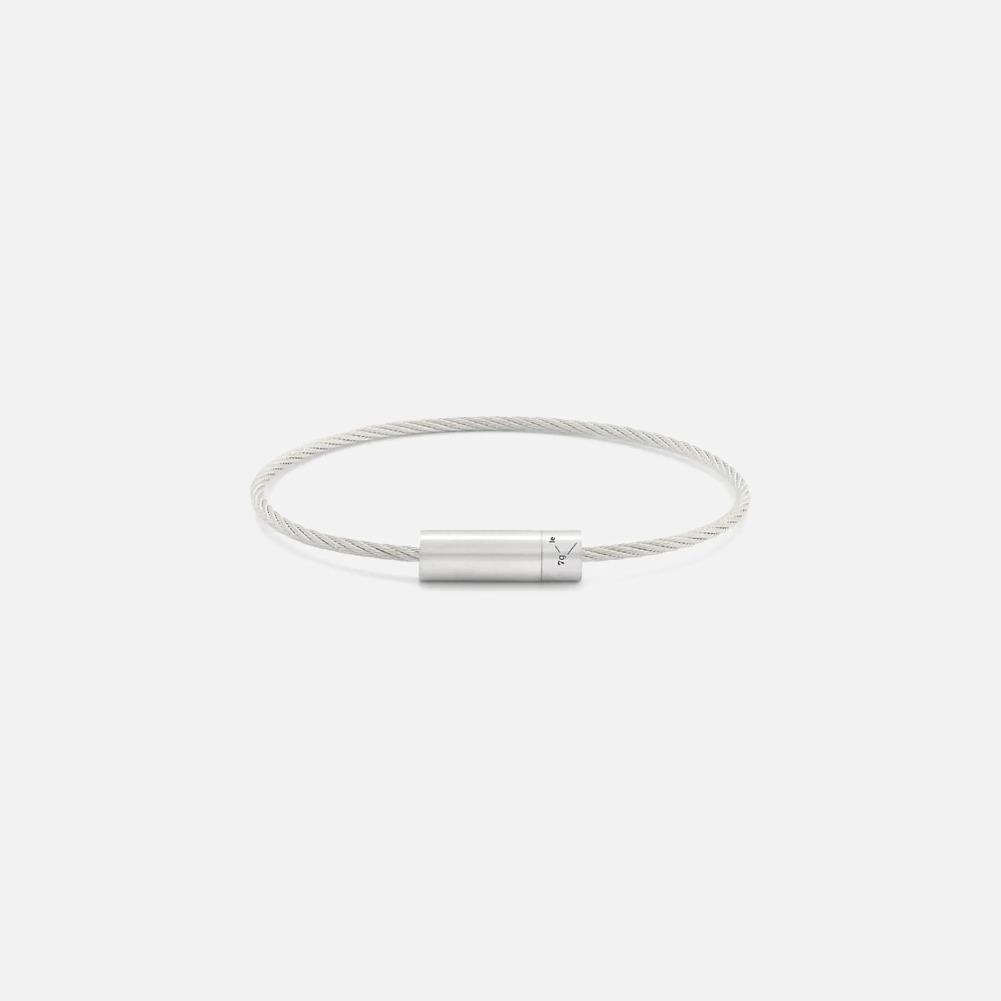 Le Gramme 7g Cable Bracelet - Brushed Sterling Silver sold by Kith