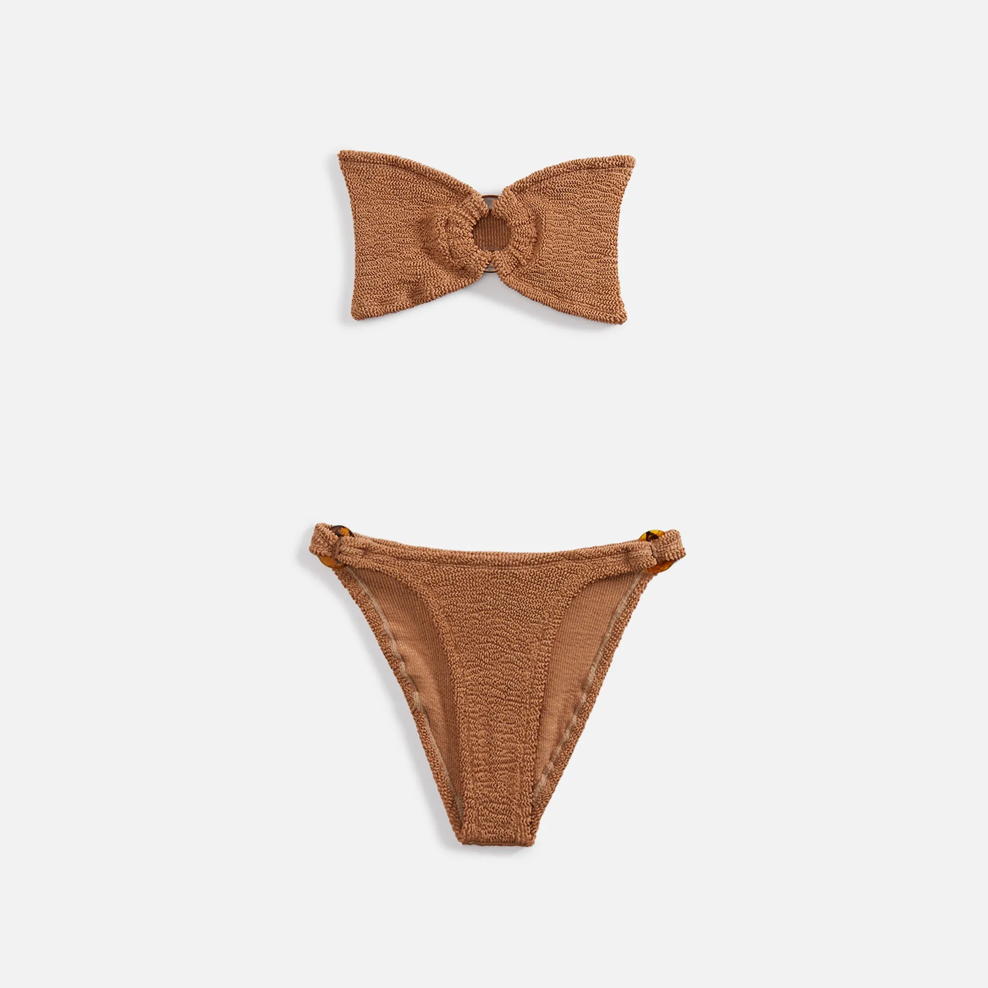 Hunza G Gloria Bikini - Metallic Cocoa sold by Kith