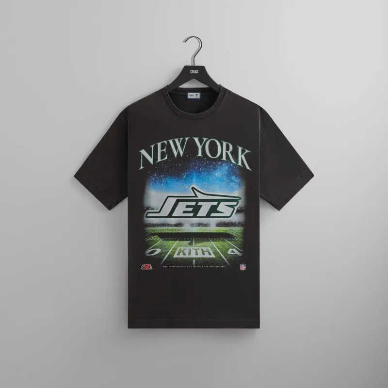 Kith & '47 for the NFL: Jets Vintage Tee - Black sold by Kith